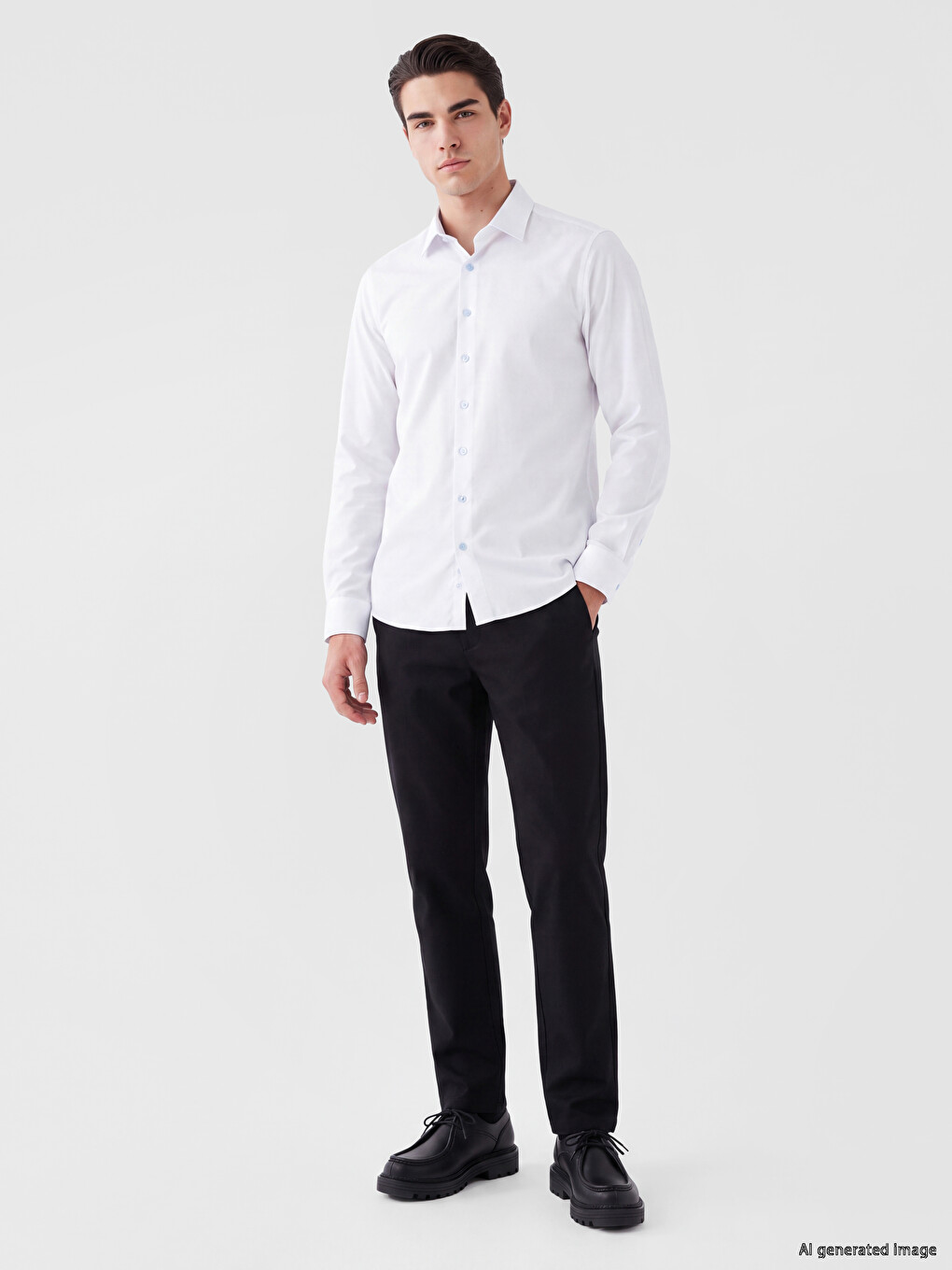Cămașă Slim Fit Pentru Bărbați-1
