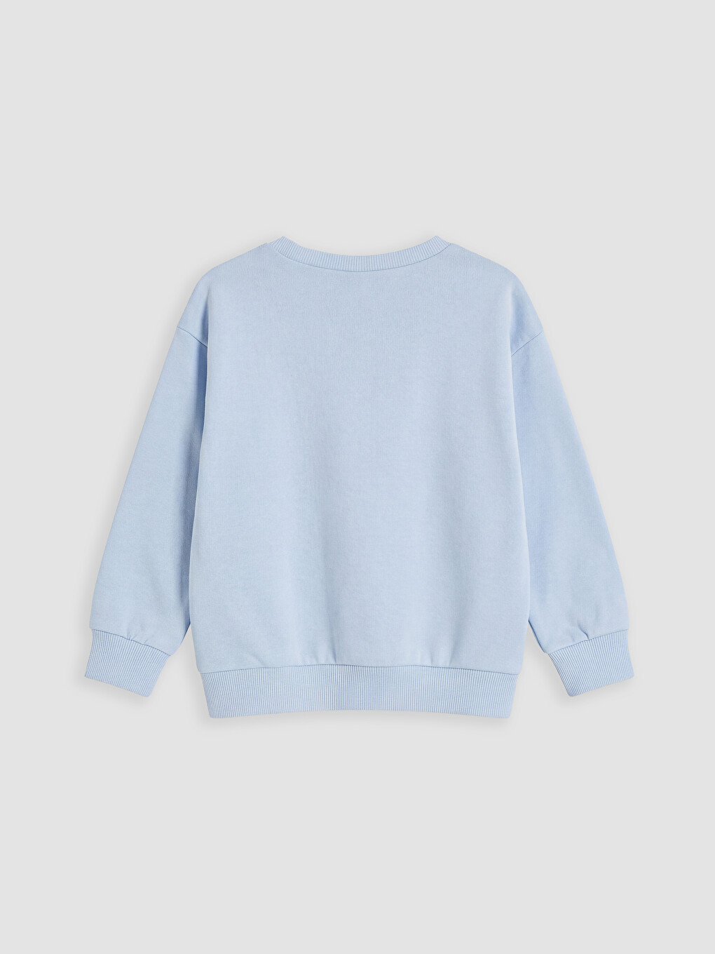 Crew Neck Stitch Printed Girls' Sweatshirt And Sweatpants-3