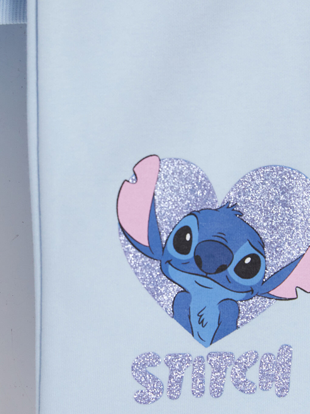 Crew Neck Stitch Printed Girls' Sweatshirt And Sweatpants-8