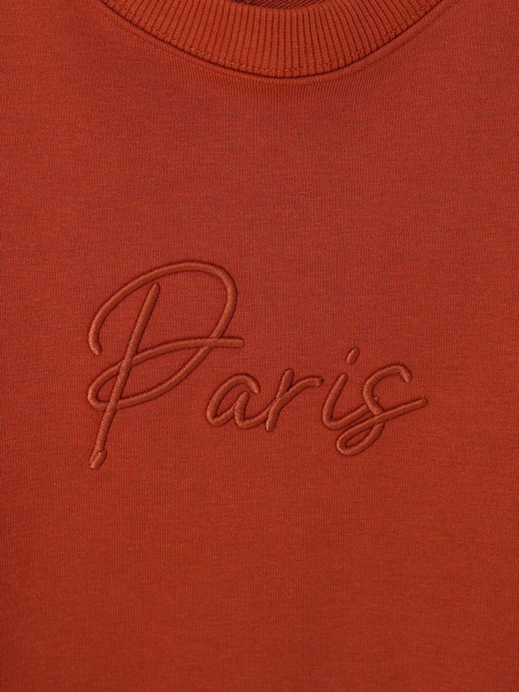 Woman Orange Sweatshirt Tunic-2