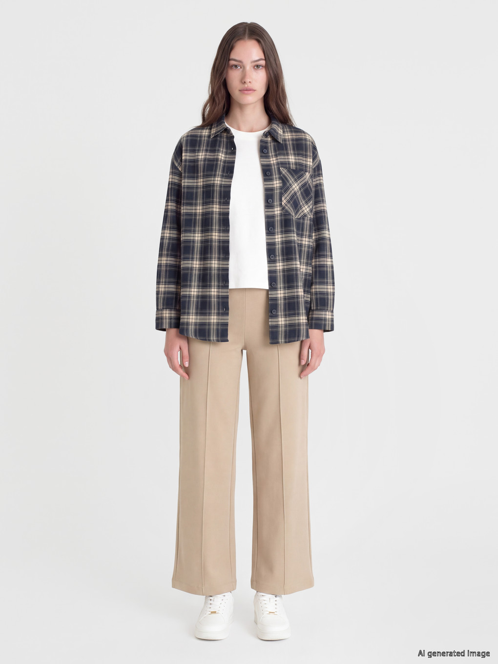 Elastic Waist Women's Trousers