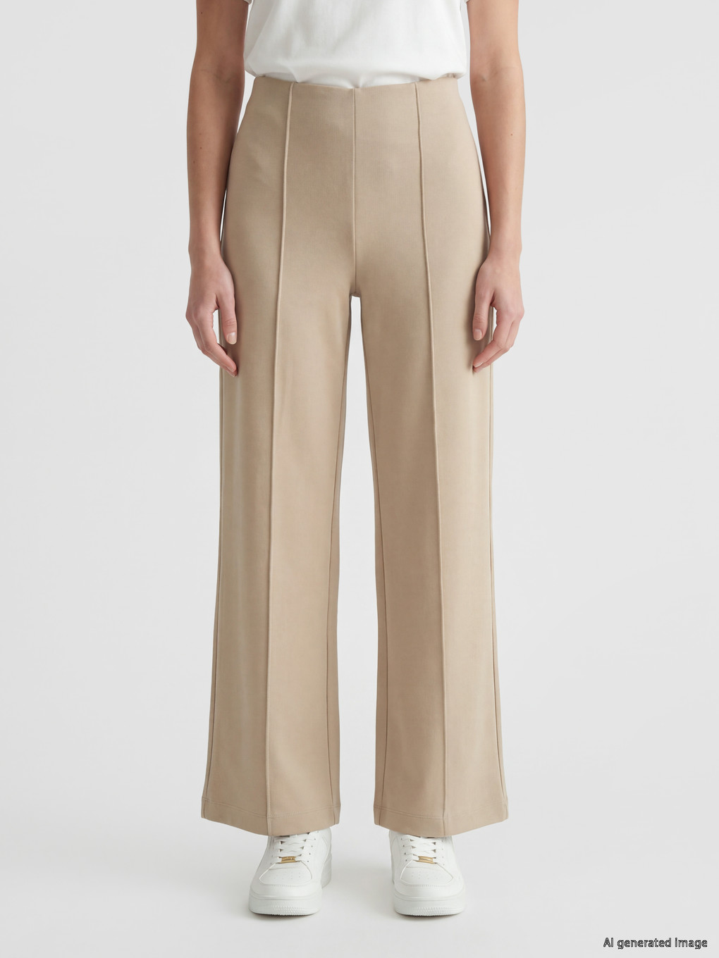 Elastic Waist Women's Trousers-1