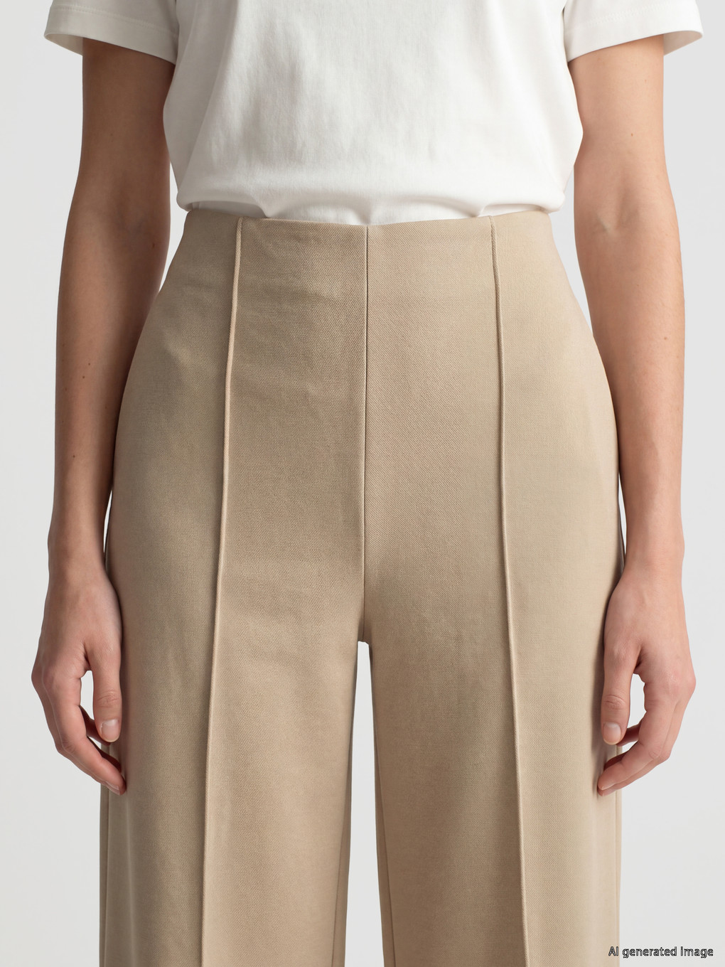 Elastic Waist Women's Trousers-2