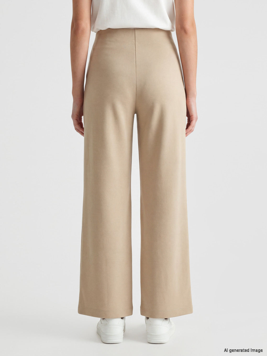 Elastic Waist Women's Trousers-3
