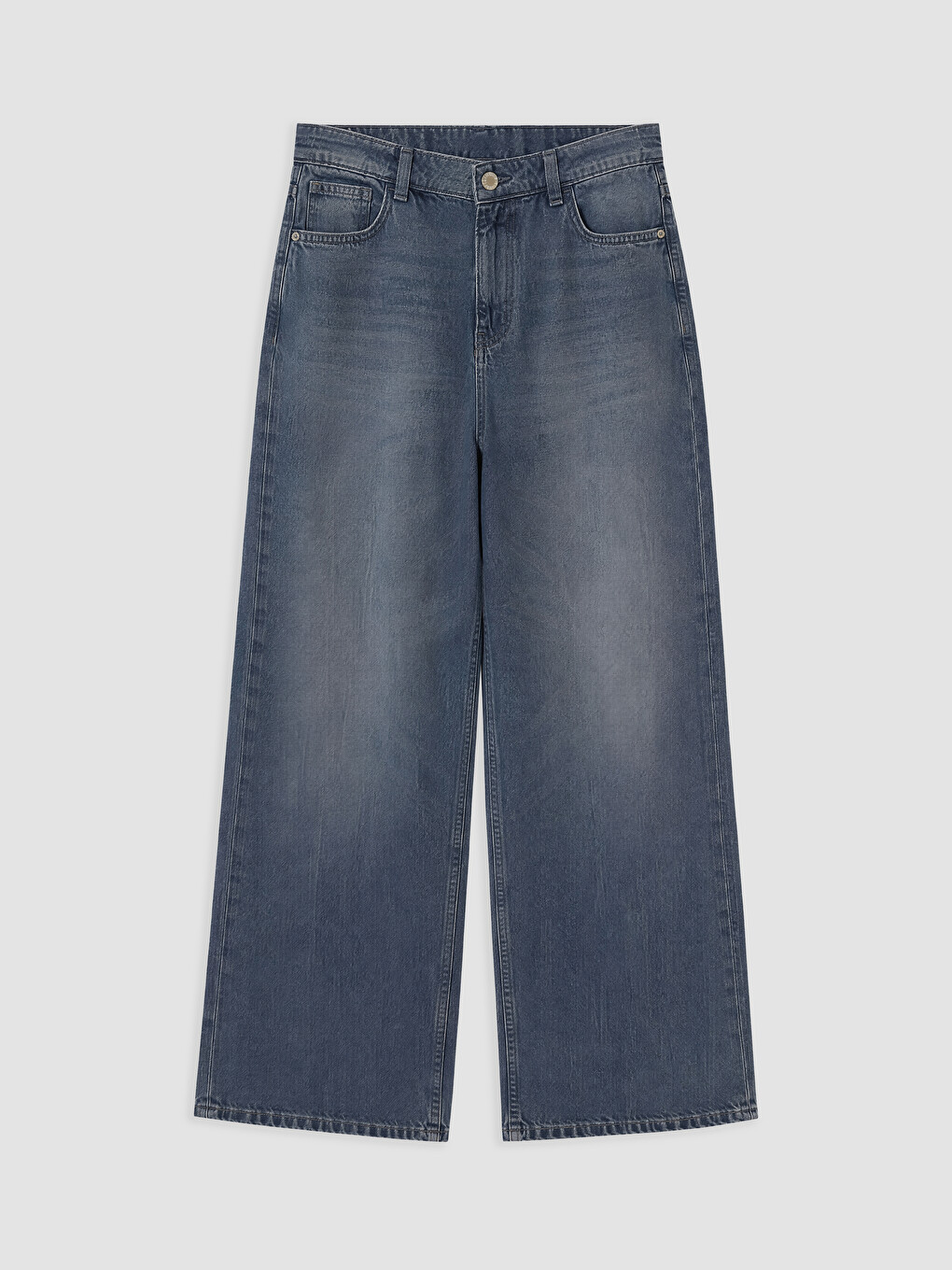 Blugi Wideleg Cu Buzunare-4