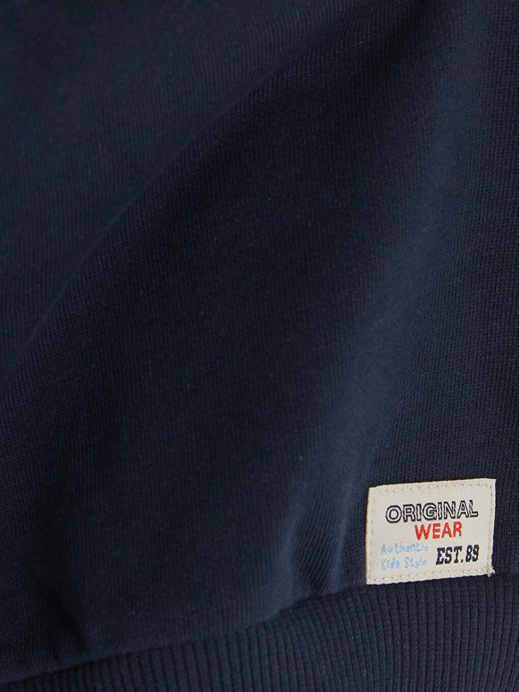 Lacivert Kapüşonlu Erkek Çocuk Fermuarlı Sweatshirt-3