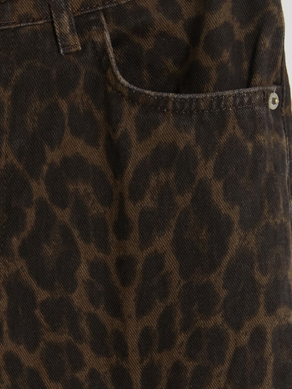 Farmerke Ravnog Kroja Sa Leopard Śarom Za Žene-1