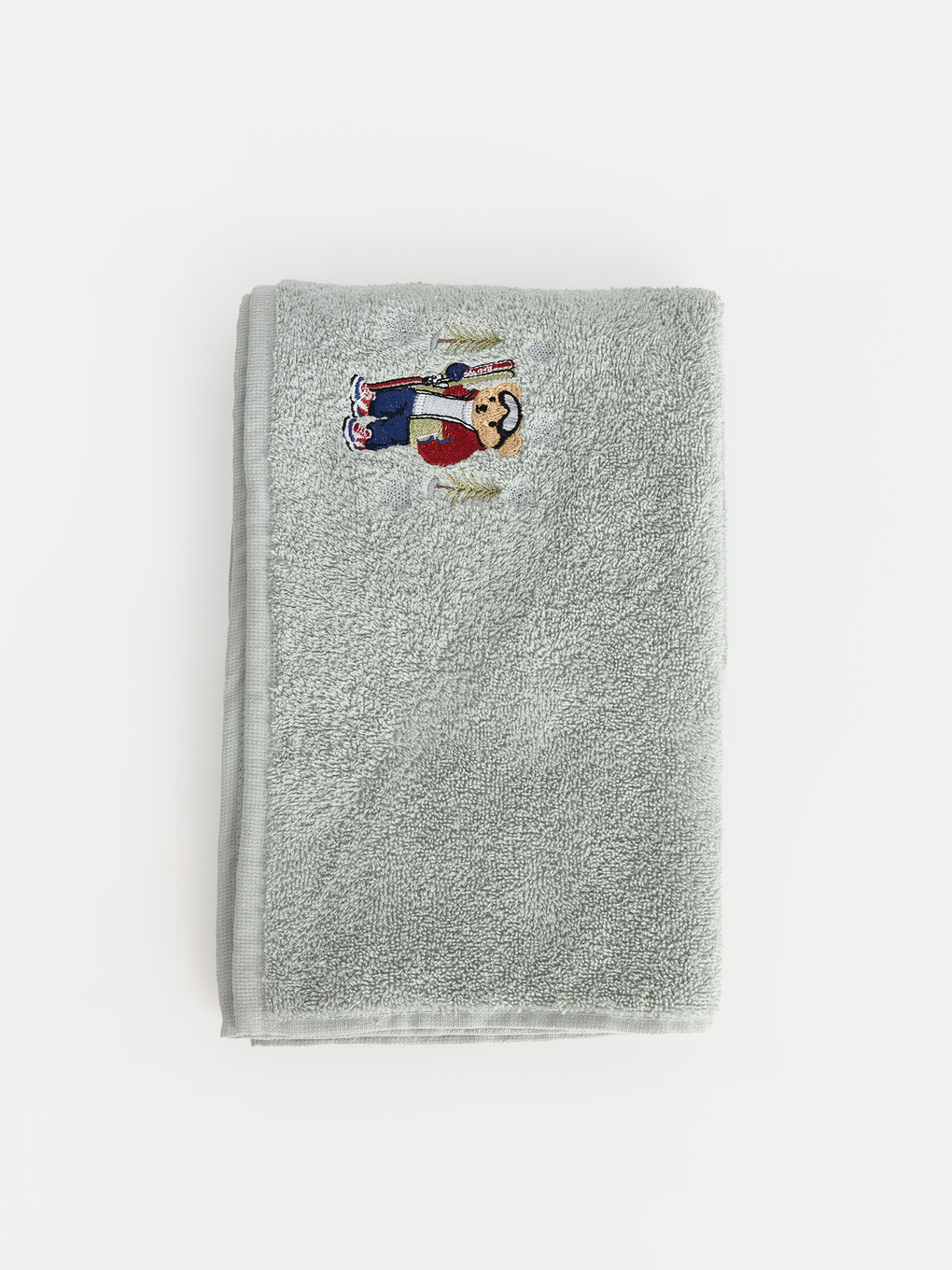 Bear Teddy Embroidered Cotton Face Towel 50x80 Cm