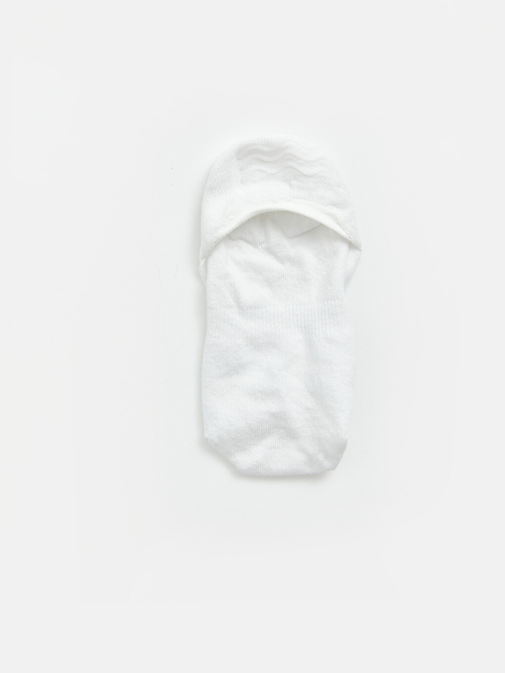 Woman White Invisible Socks-2