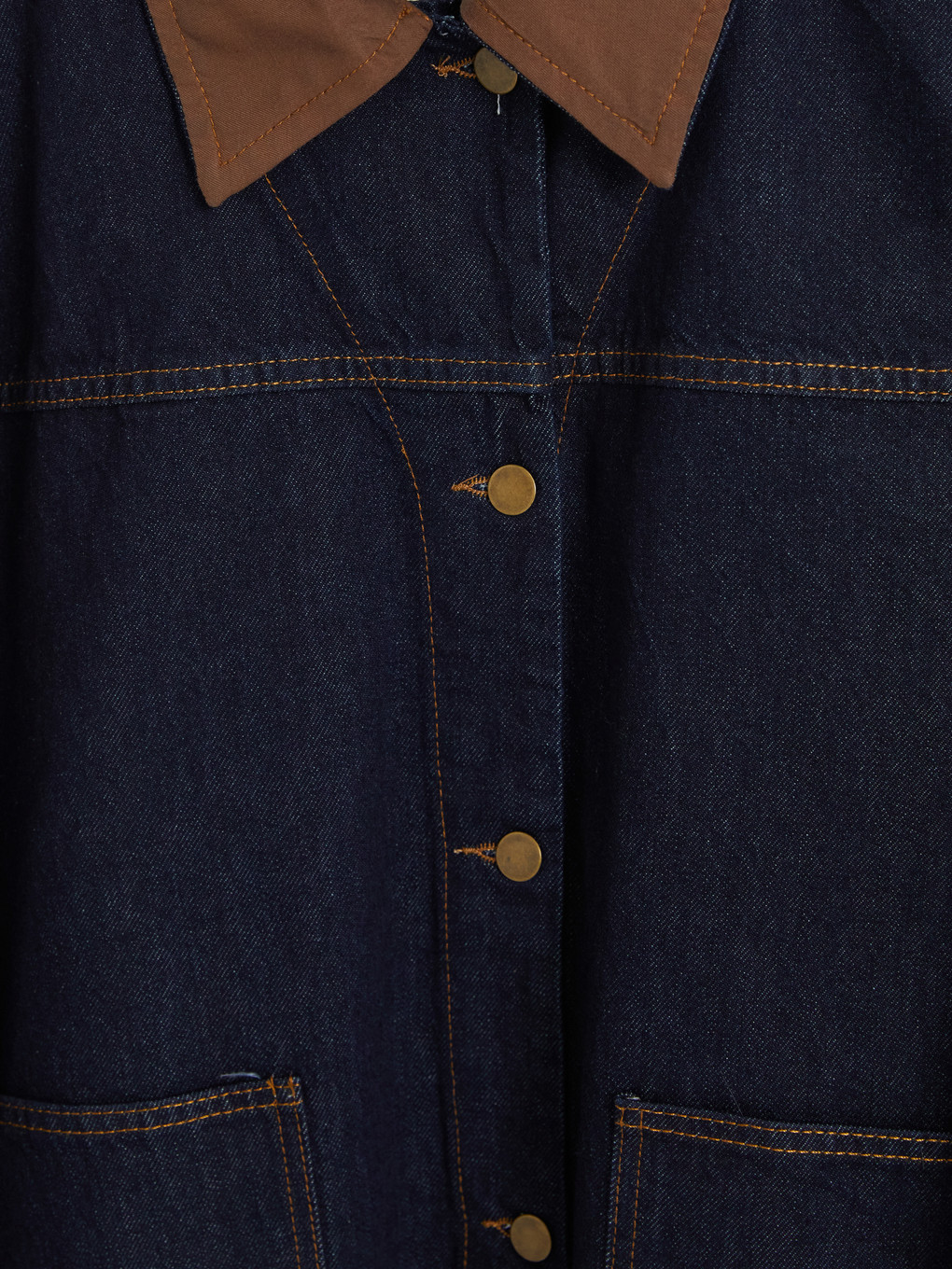Plus Size Velvet Collar Women's Jean Jacket-1