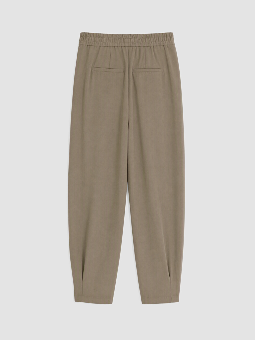 Regular Fit Women's Pleated Fabric Trousers-2
