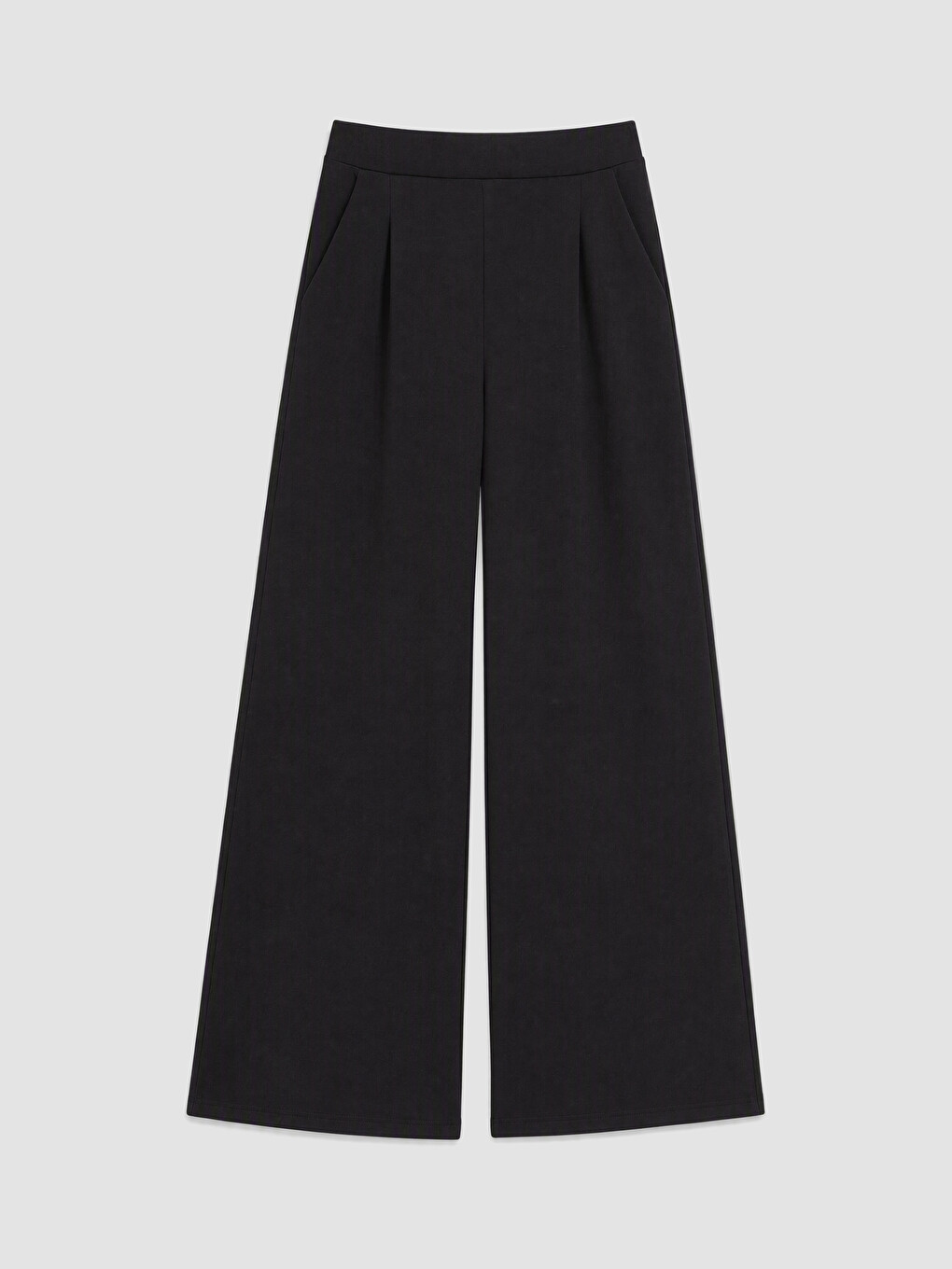Elastic Waist Women's Pleated Trousers