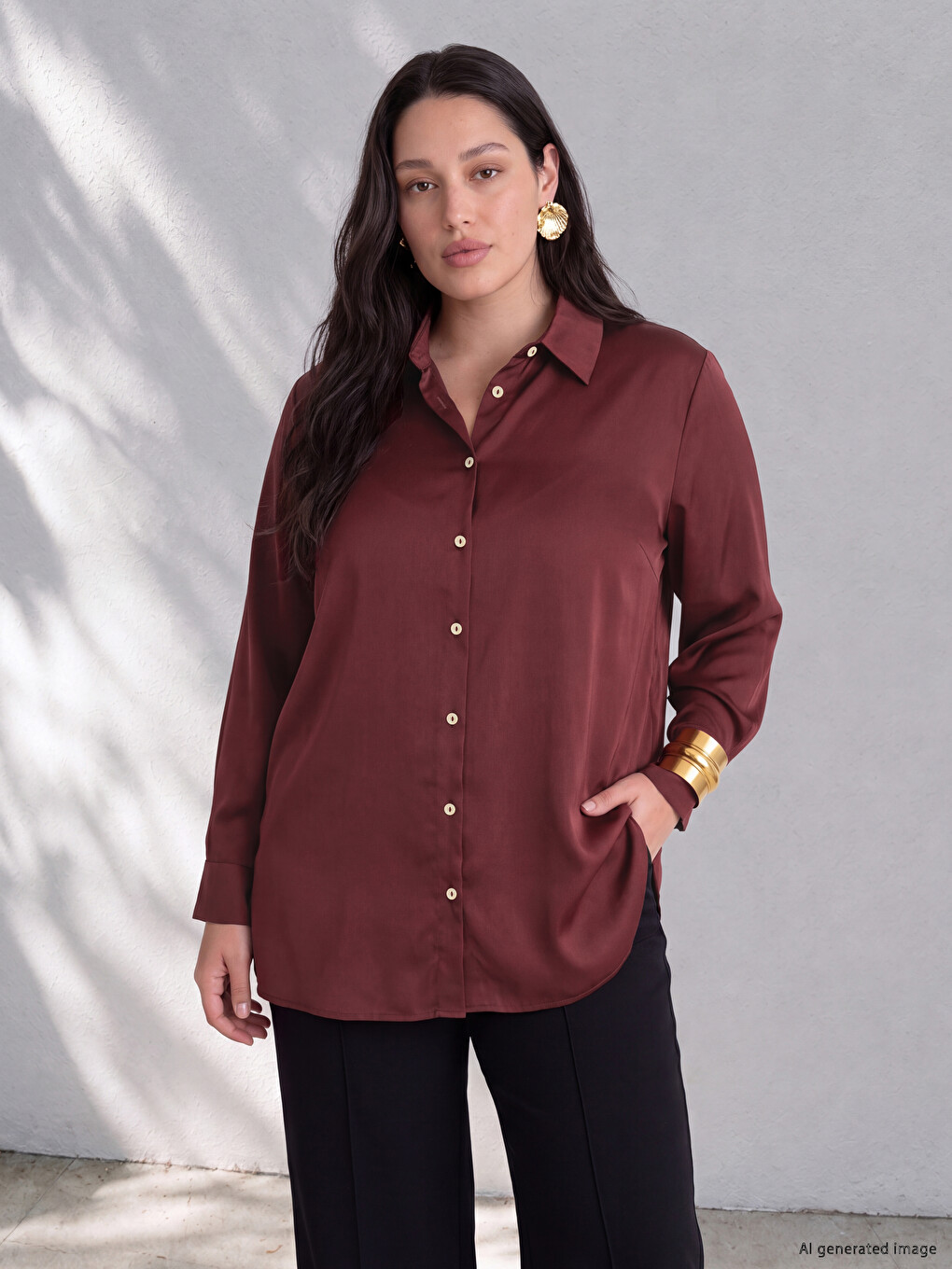 Woman Bordeaux Shirt