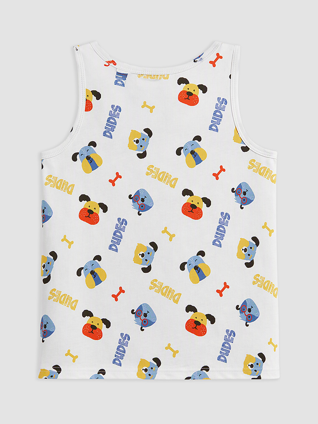 Boy White Vest-3