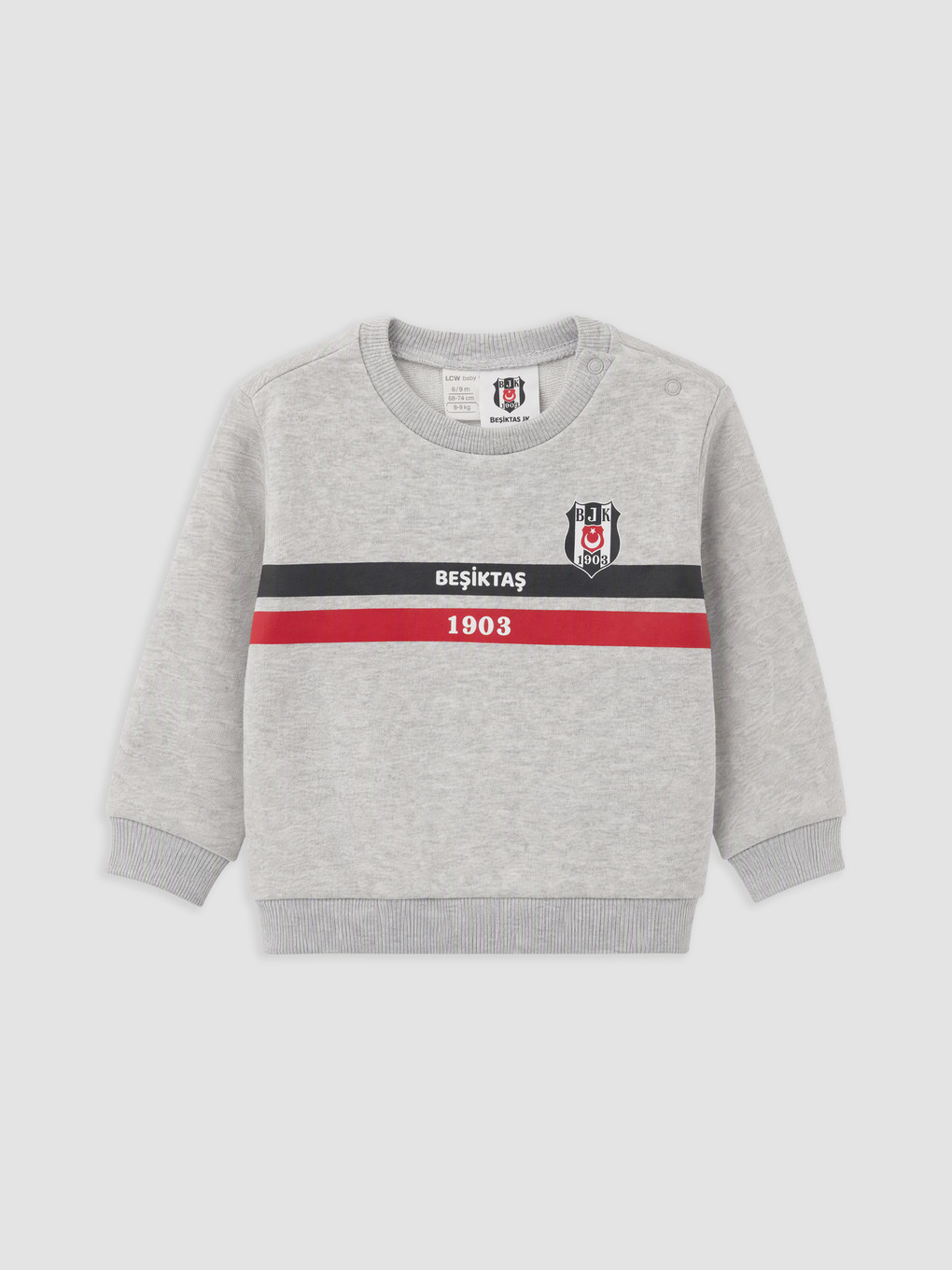 Beyaz Beşiktaş Baskılı Erkek Bebek Eşofman Takım-1