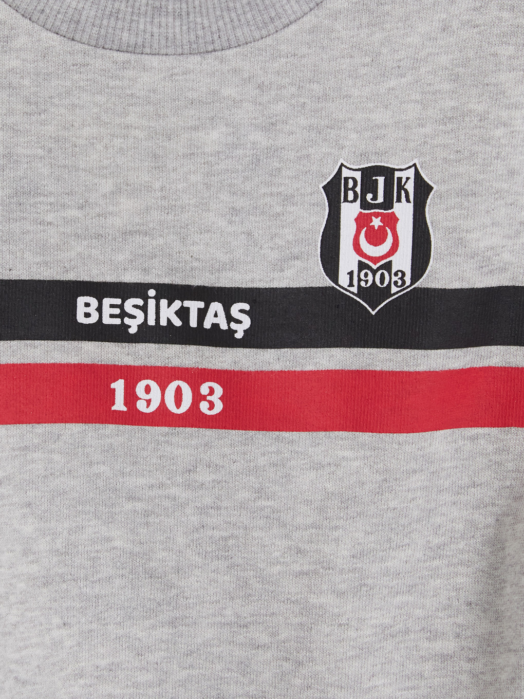 Beyaz Beşiktaş Baskılı Erkek Bebek Eşofman Takım-5