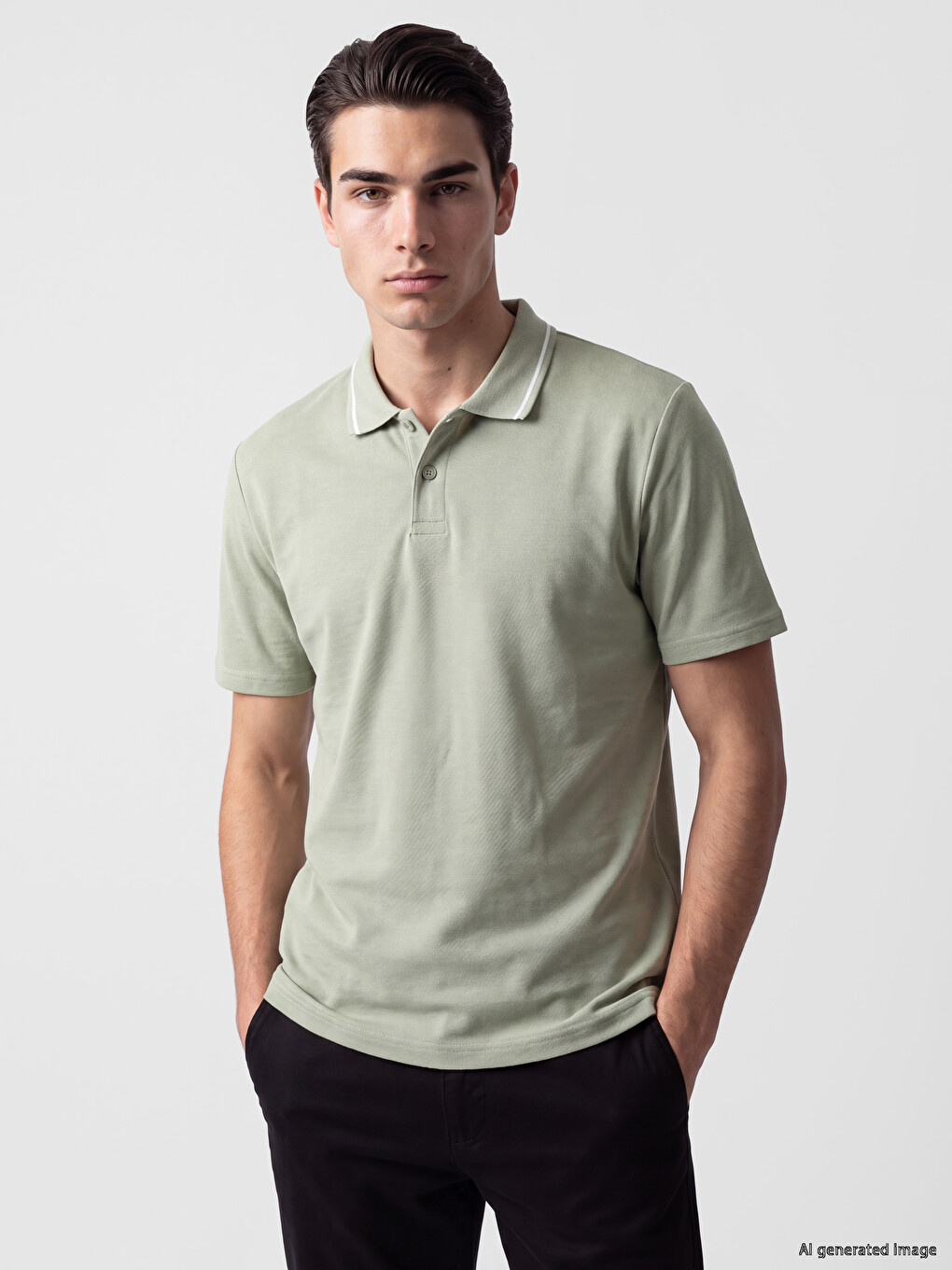 Polo Collar Jersey Men's T-shirt