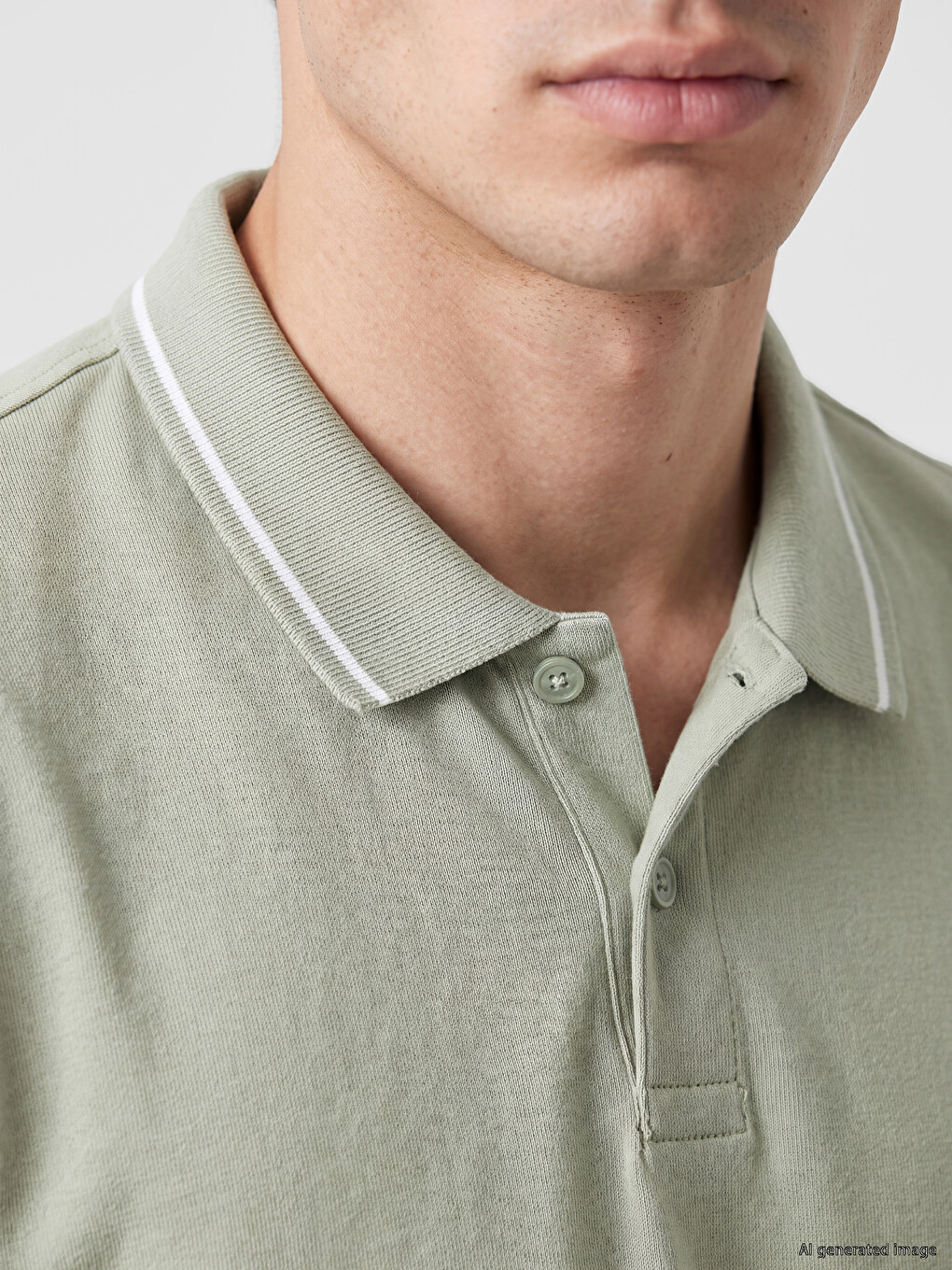 Polo Collar Jersey Men's T-shirt-2