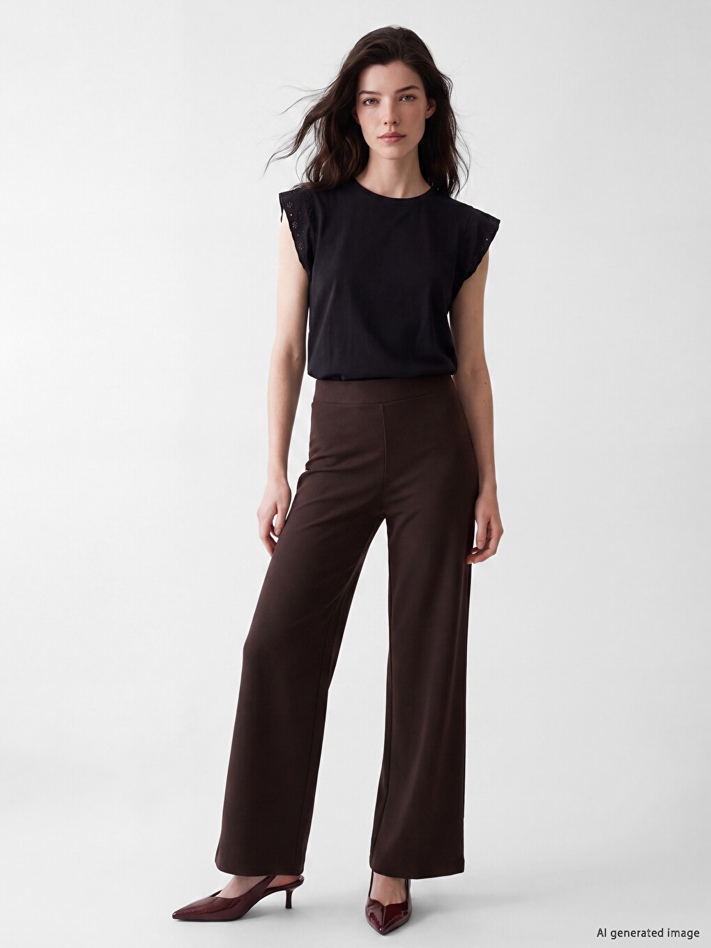 Žena Crna Bluza-1
