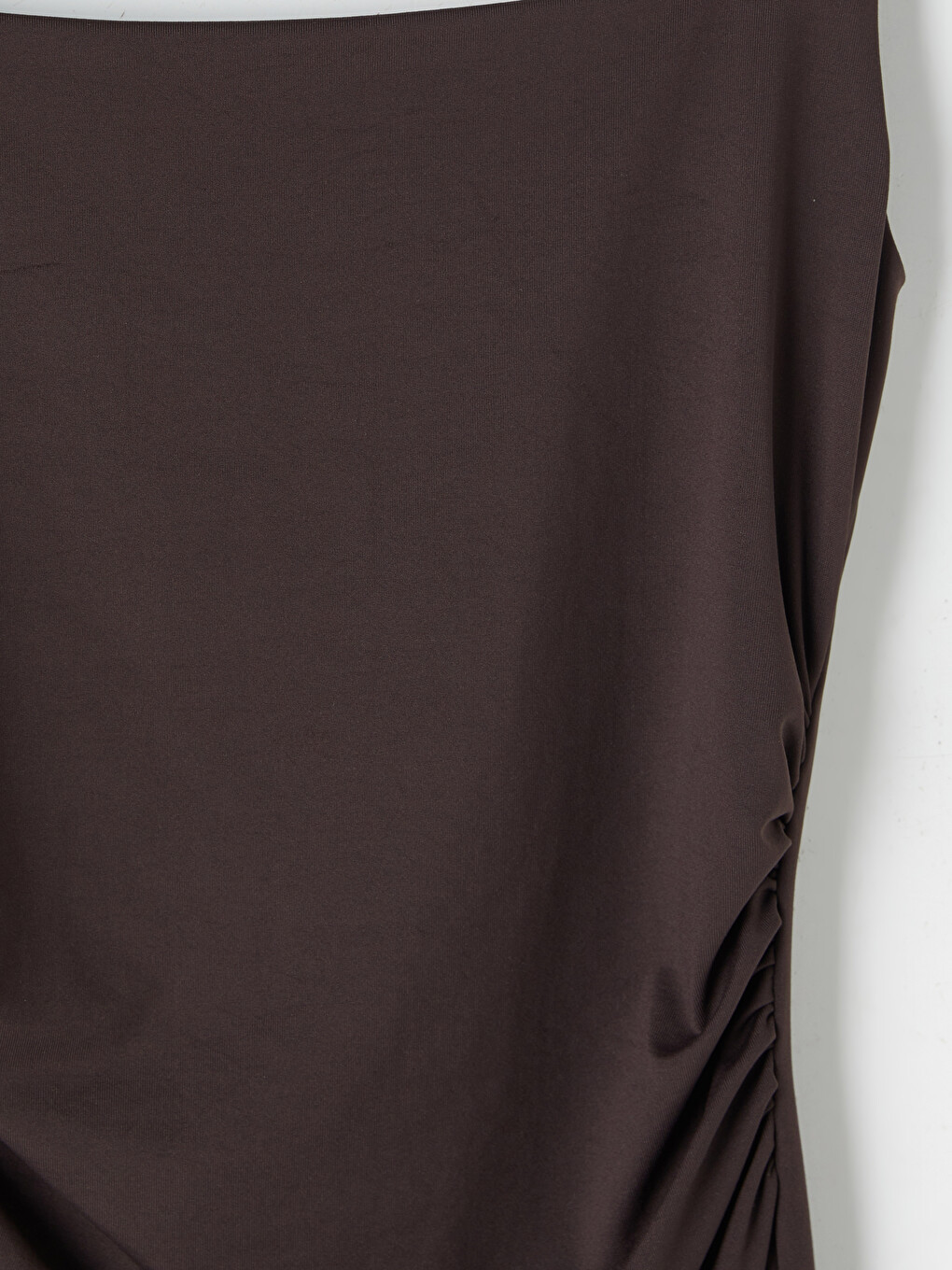 Square Neck Ruched Bodycon Dress-6