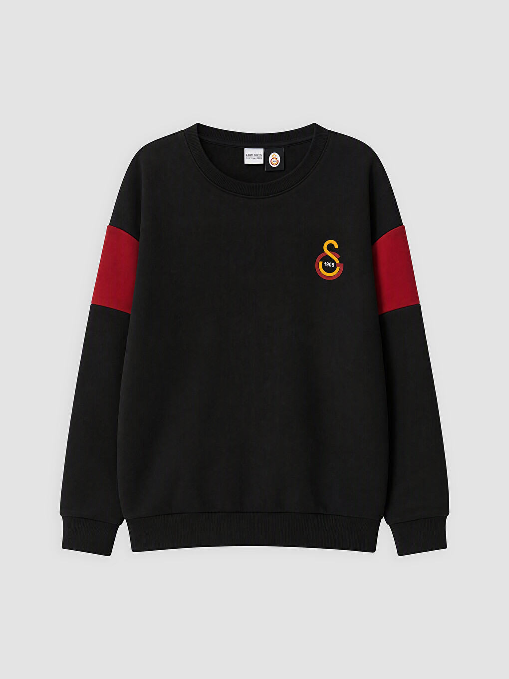 Siyah Galatasaray Nakışlı Erkek Çocuk Kalın Sweatshirt