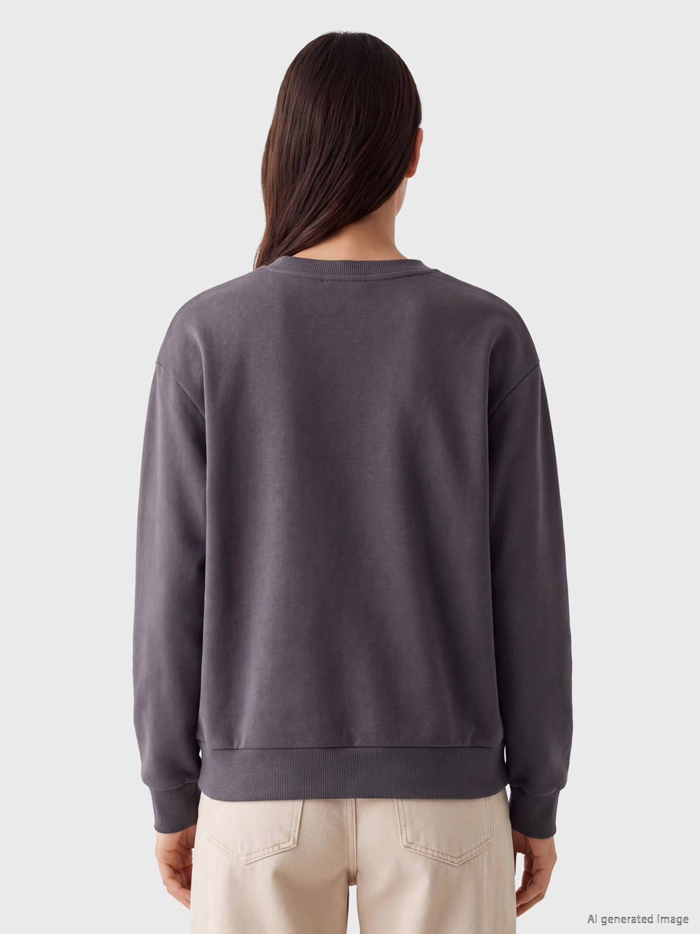Bugs Bunny Printed Oversize Women's Thick Sweatshirt-3