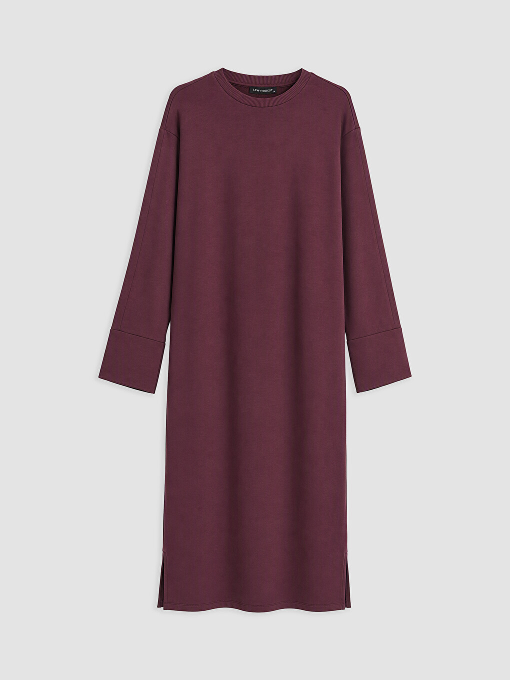 Bordo A Kesim Sweat Elbise