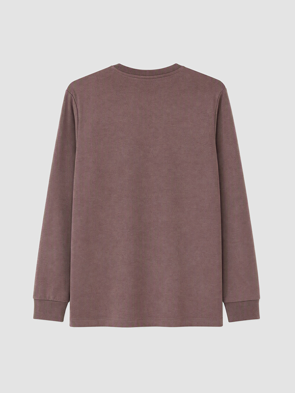 Pembe Bisiklet Yaka Erkek Sweatshirt-2