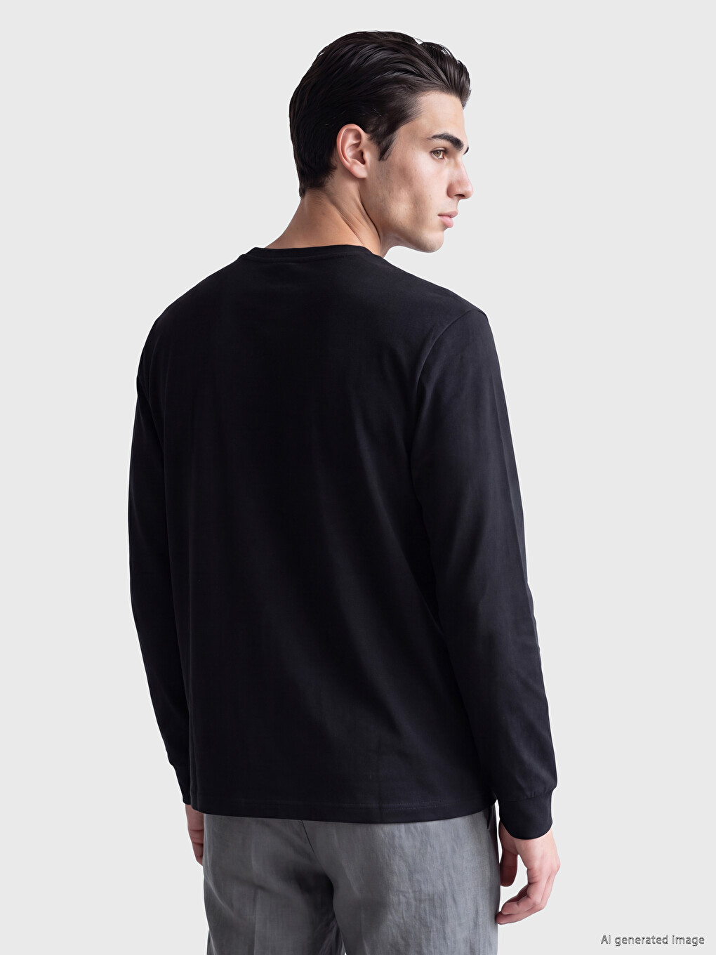 Crew Neck Printed Men's Sweatshirt-2