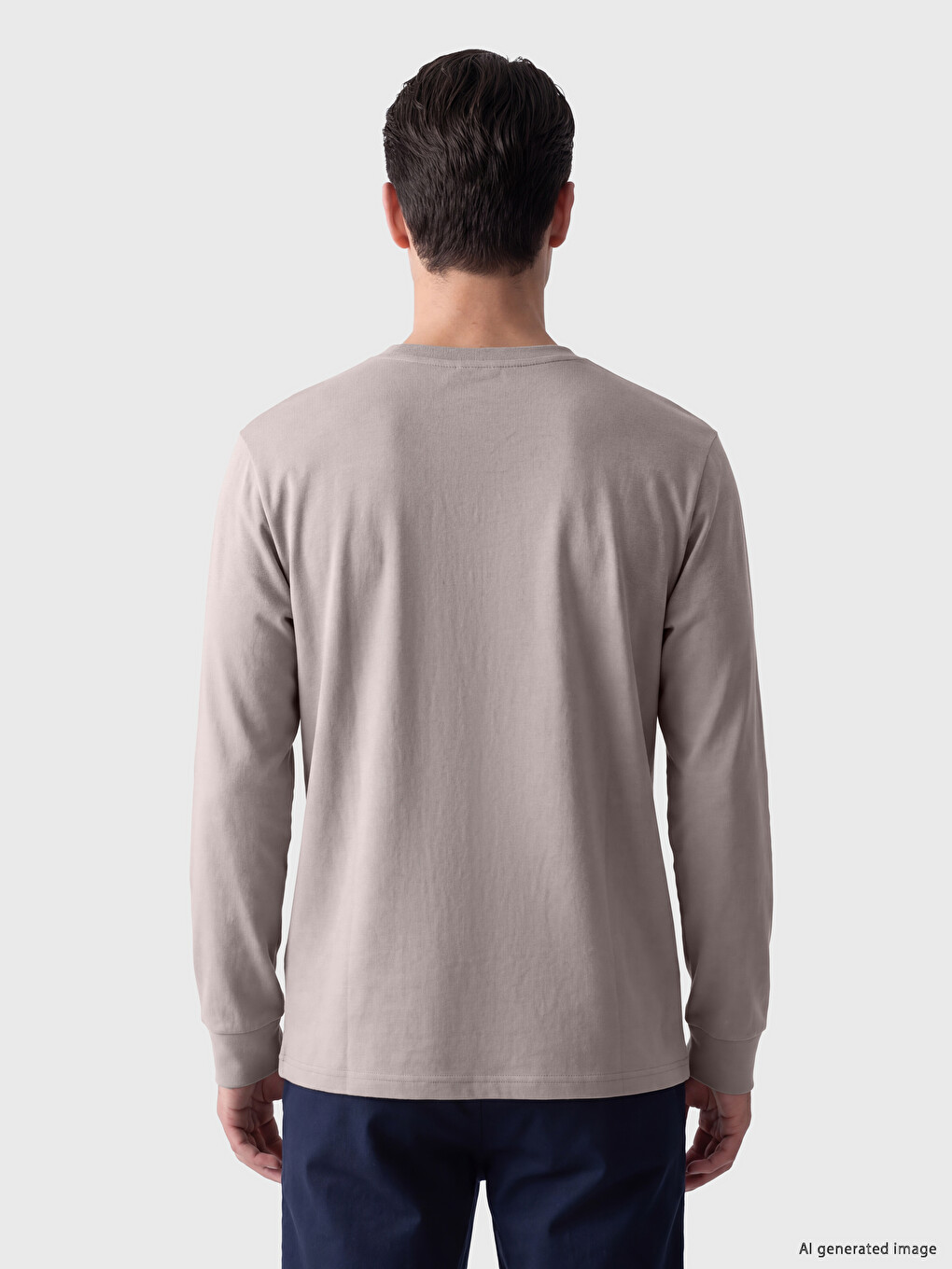 Crew Neck Printed Men's Sweatshirt-2
