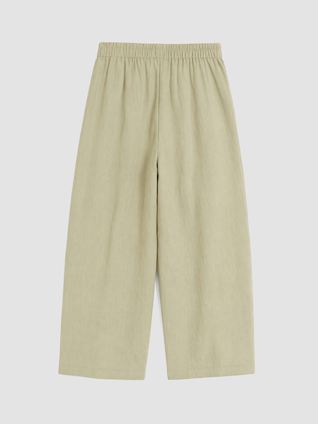 Yeşil Beli Lastikli Kadın Pantolon-2