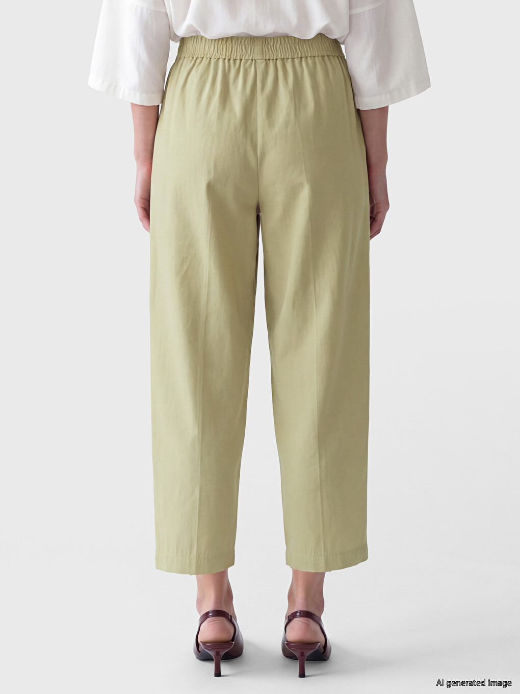 Pantaloni Dama Cu Talie Elastica-3