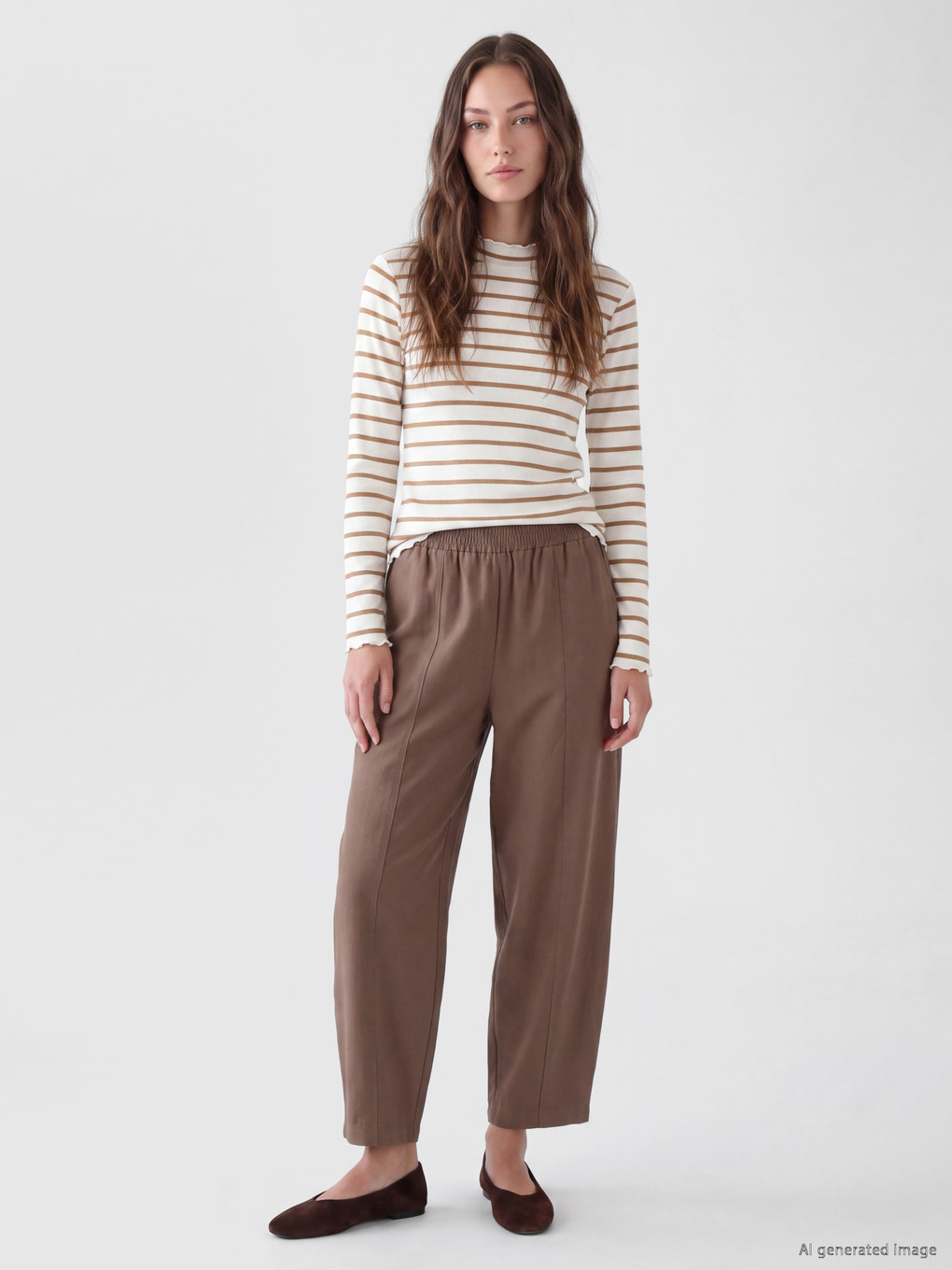 Elastic Waist Women's Trousers
