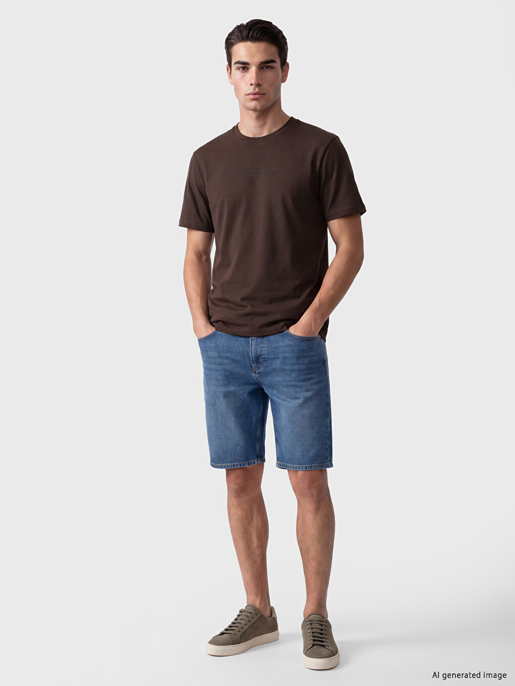 Crew Neck Interlock Men's T-shirt-1