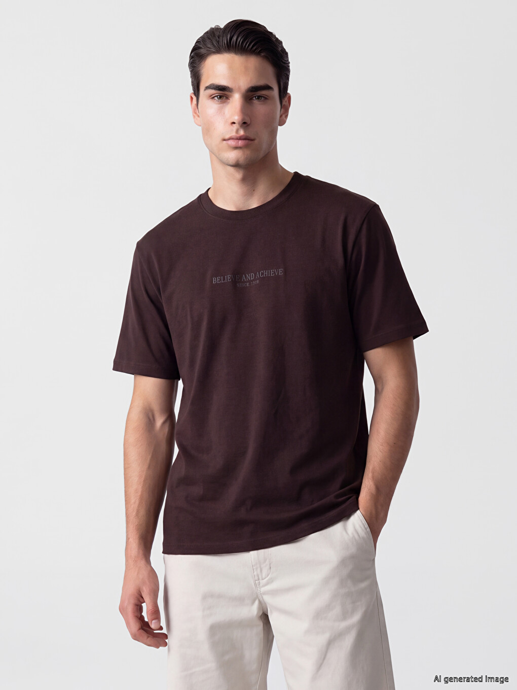 Man Plum T-shirt