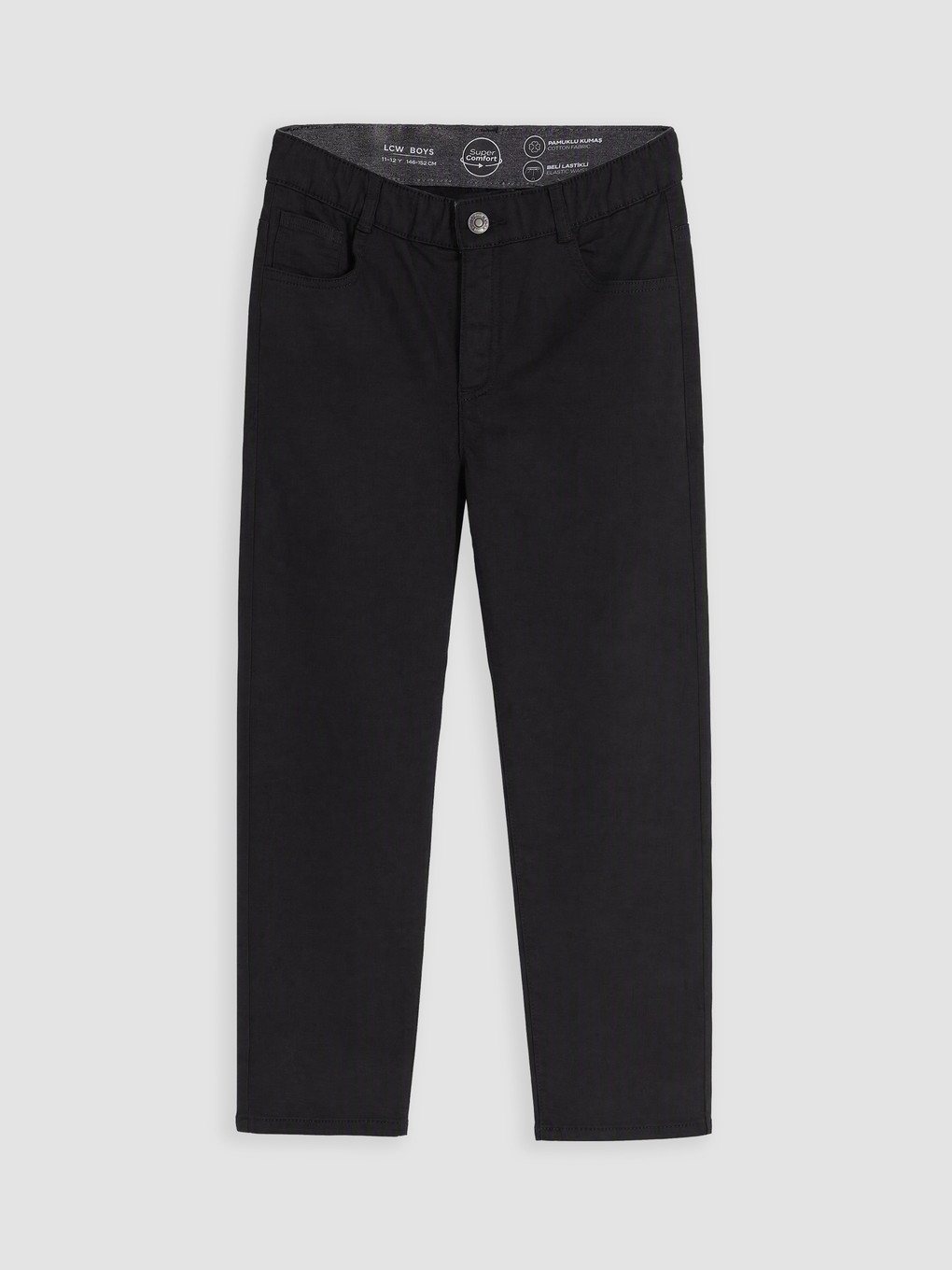 Slim Fit Boys' Gabardine Trousers-1