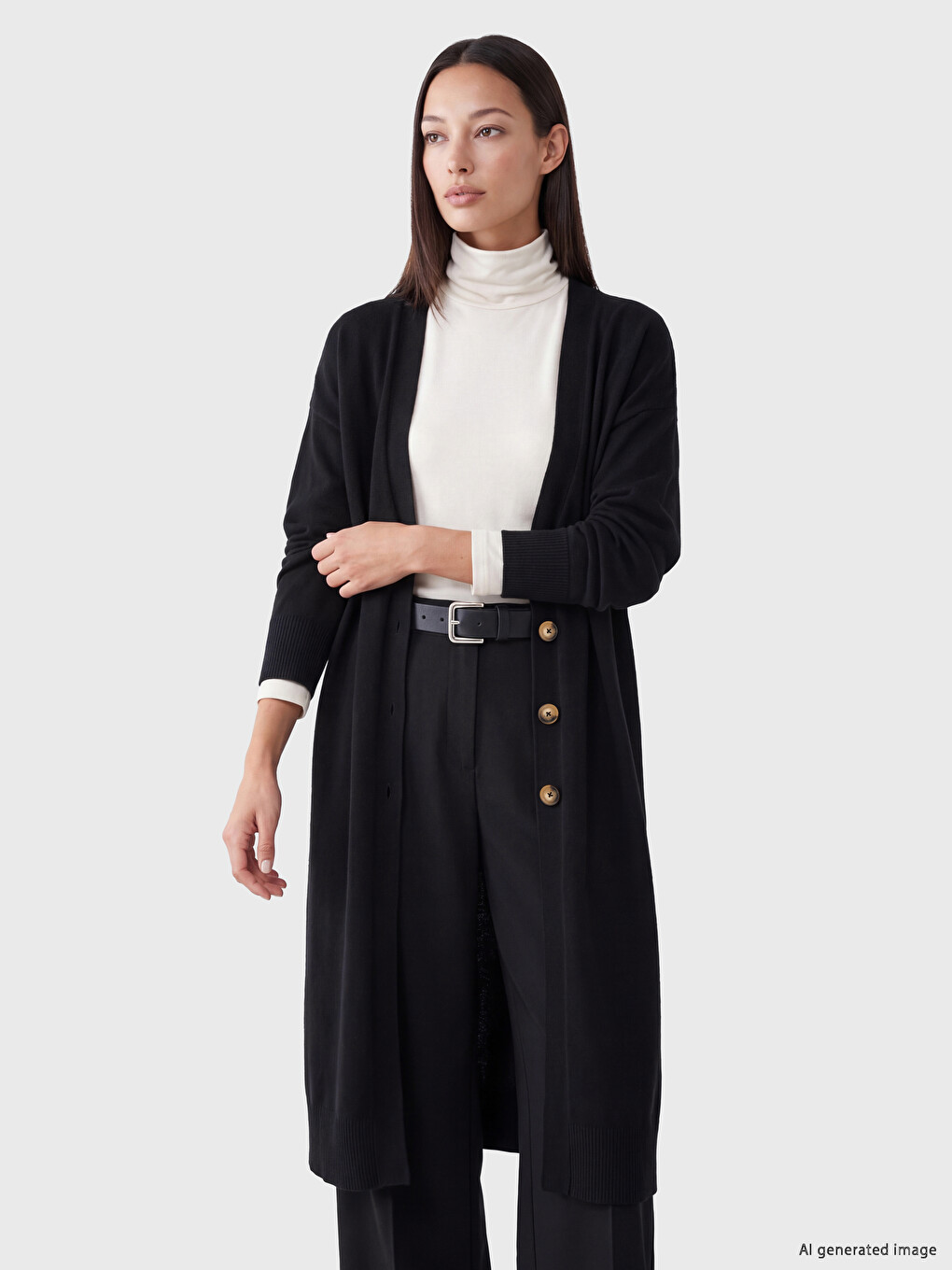 V Neck Women's Knitwear Cardigan-1