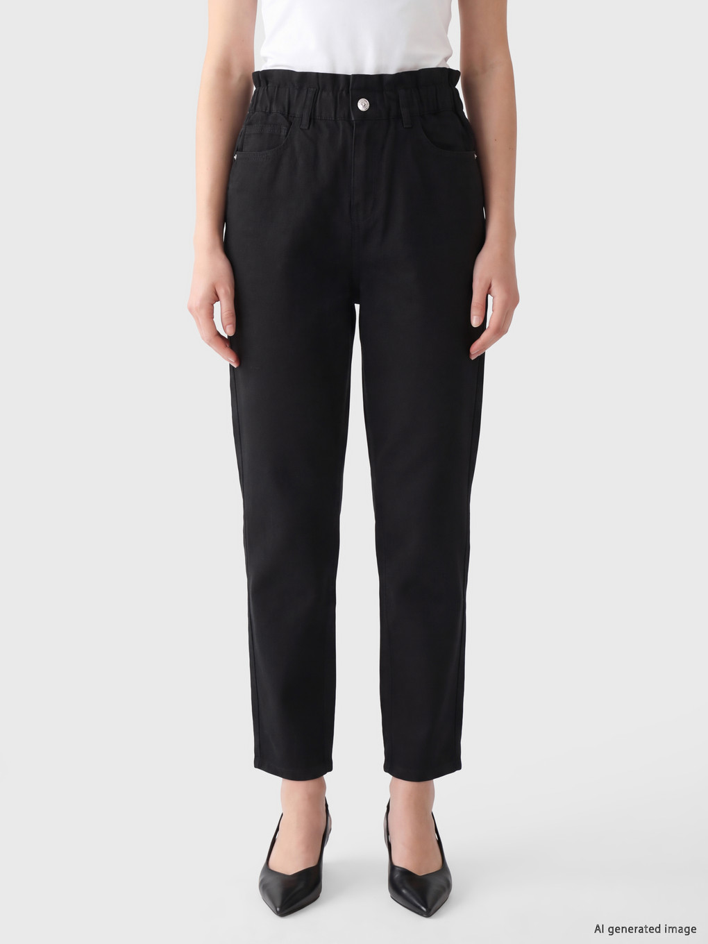 Woman Black Jeans-1
