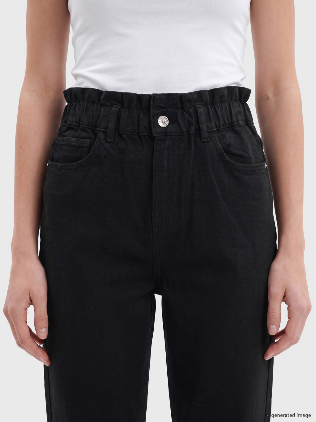 Woman Black Jeans-2