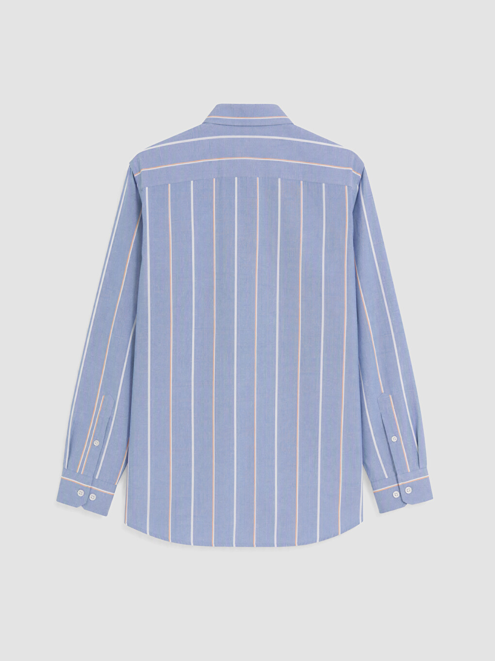Mavi Regular Fit Çizgili Oxford Erkek Gömlek-5