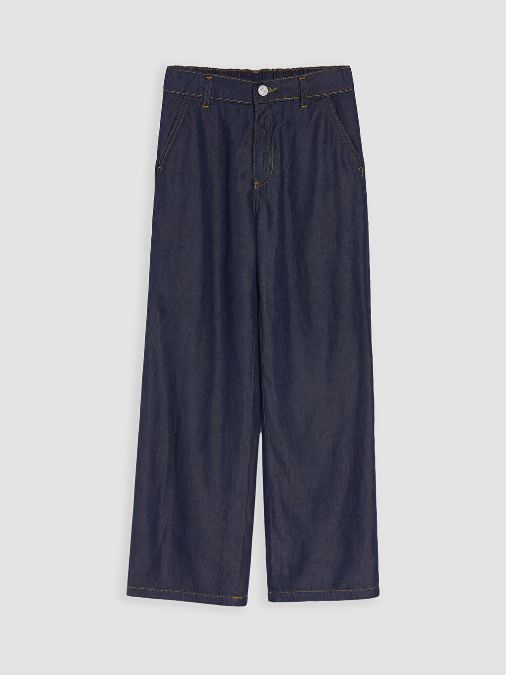 İndigo Wideleg Kız Çocuk Jean Pantolon