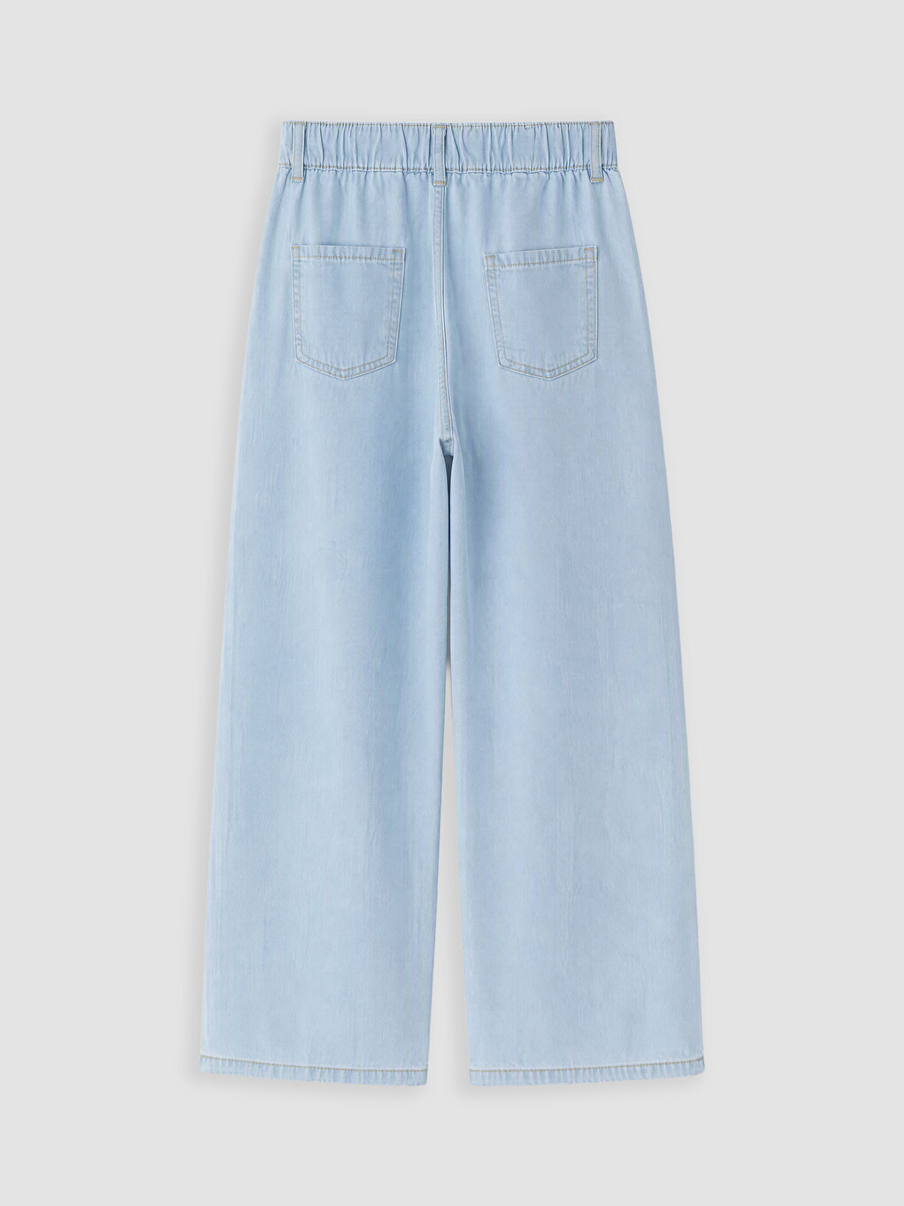 İndigo Wideleg Kız Çocuk Jean Pantolon-2