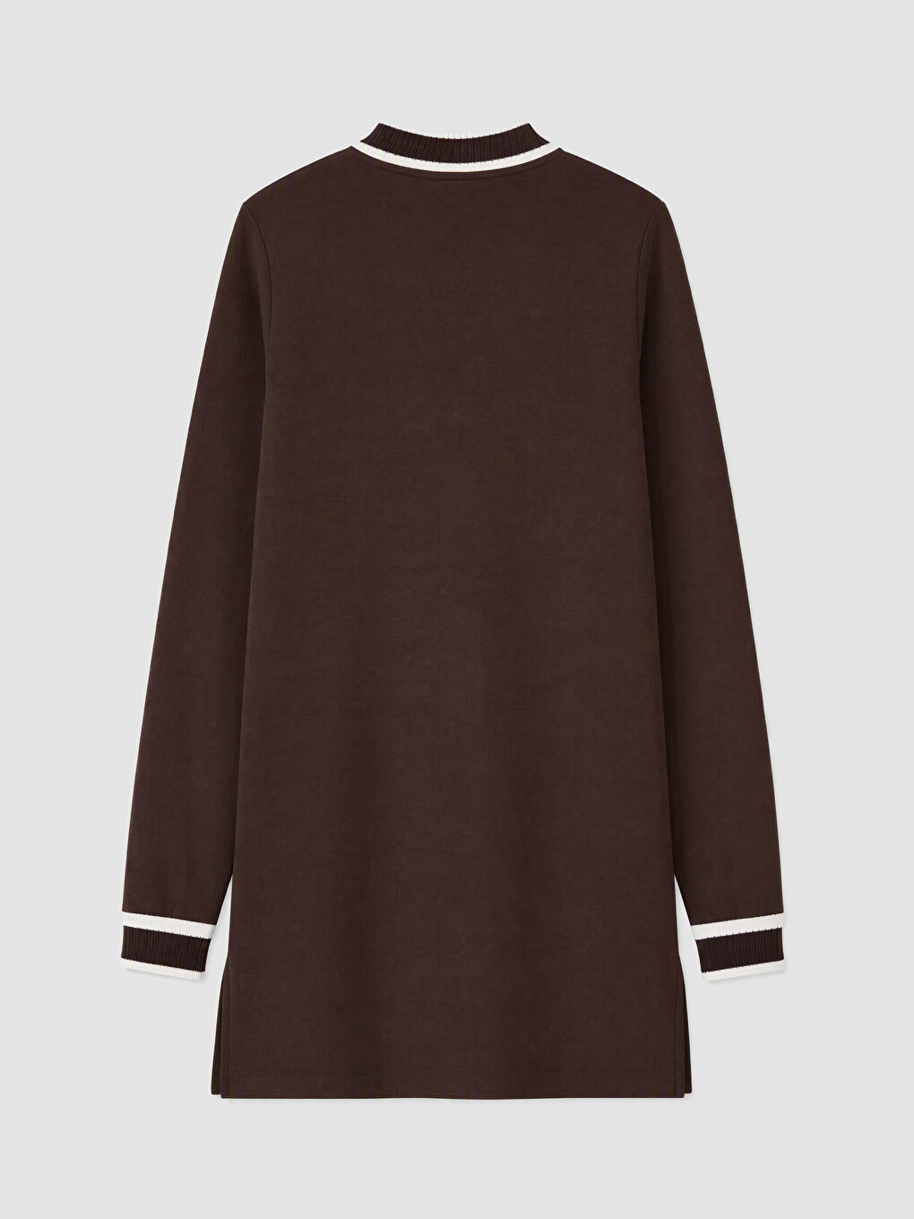 Woman Brown Sweatshirt Tunic-2