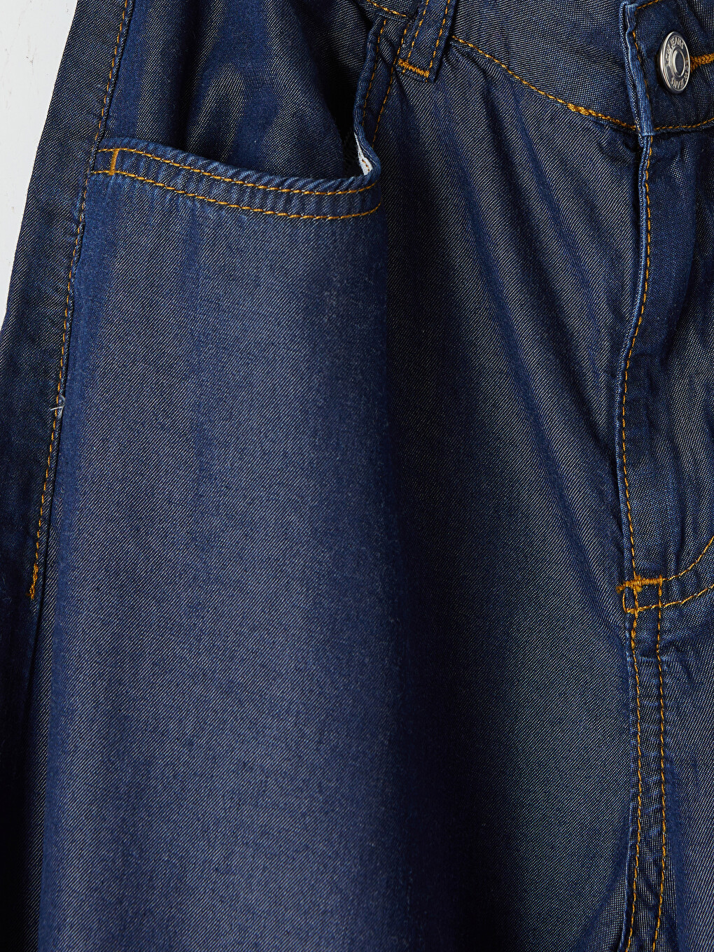 İndigo Balloon Fit Paçası Lastikli Kız Çocuk Jean Pantolon-1