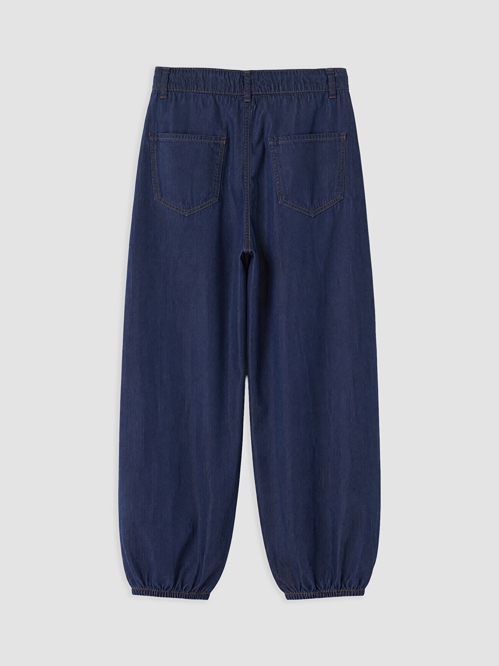 İndigo Balloon Fit Paçası Lastikli Kız Çocuk Jean Pantolon-2