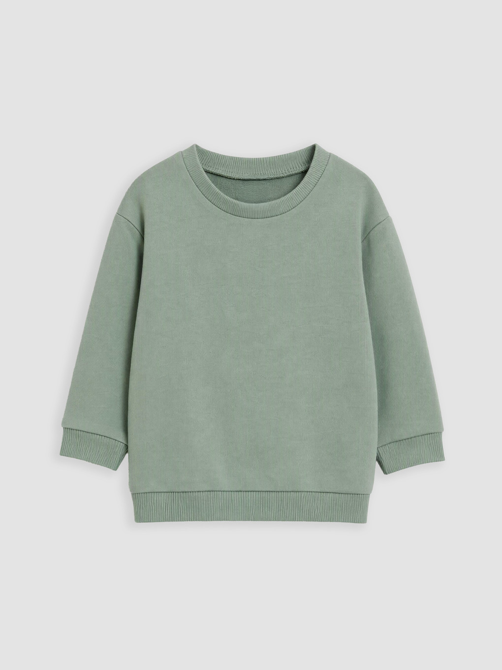 Yeşil Bisiklet Yaka Erkek Bebek Sweatshirt