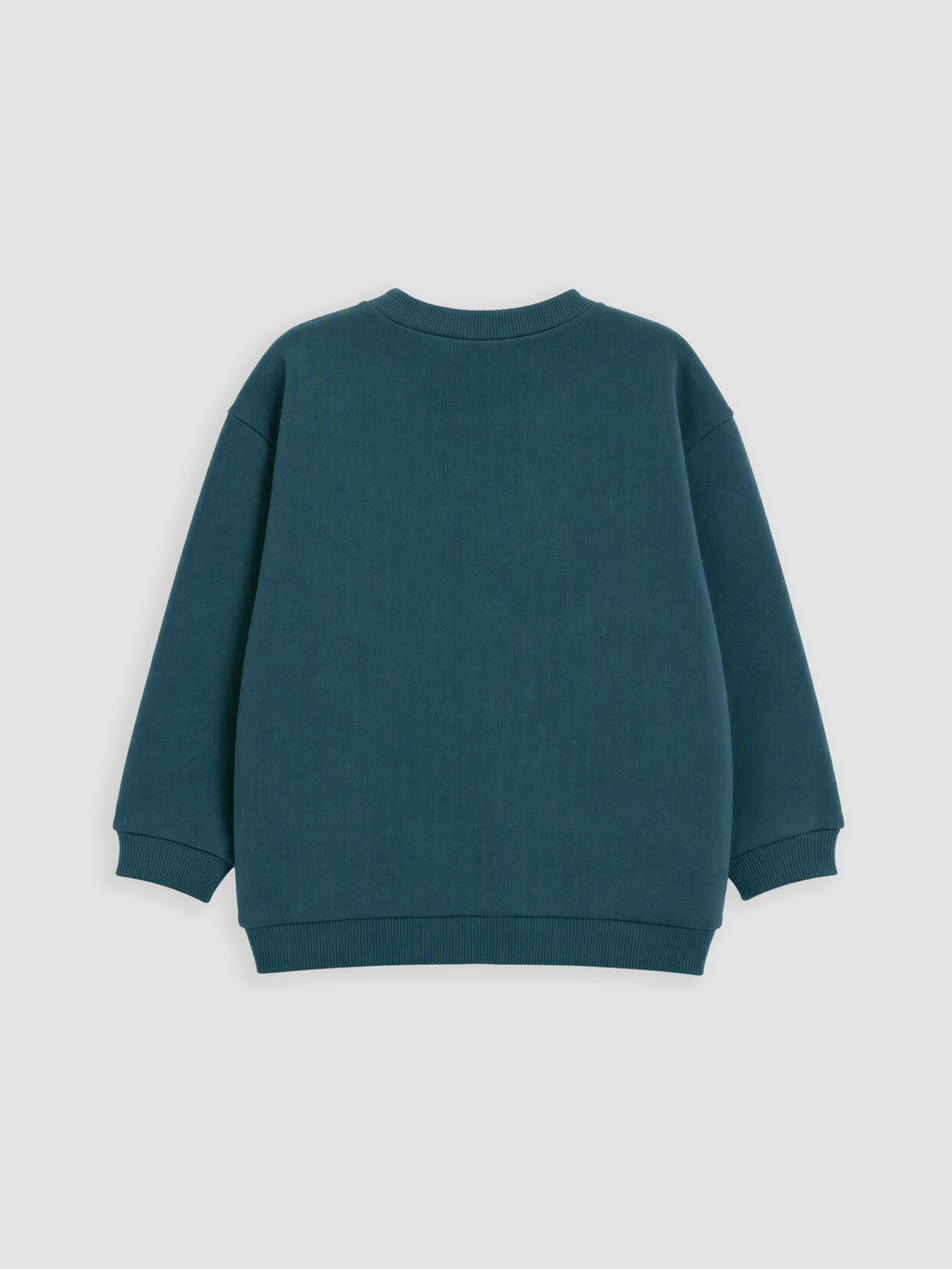 Petrol Bisiklet Yaka Erkek Bebek Sweatshirt-1