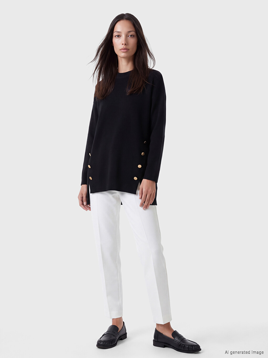 Woman Black Sweater-1
