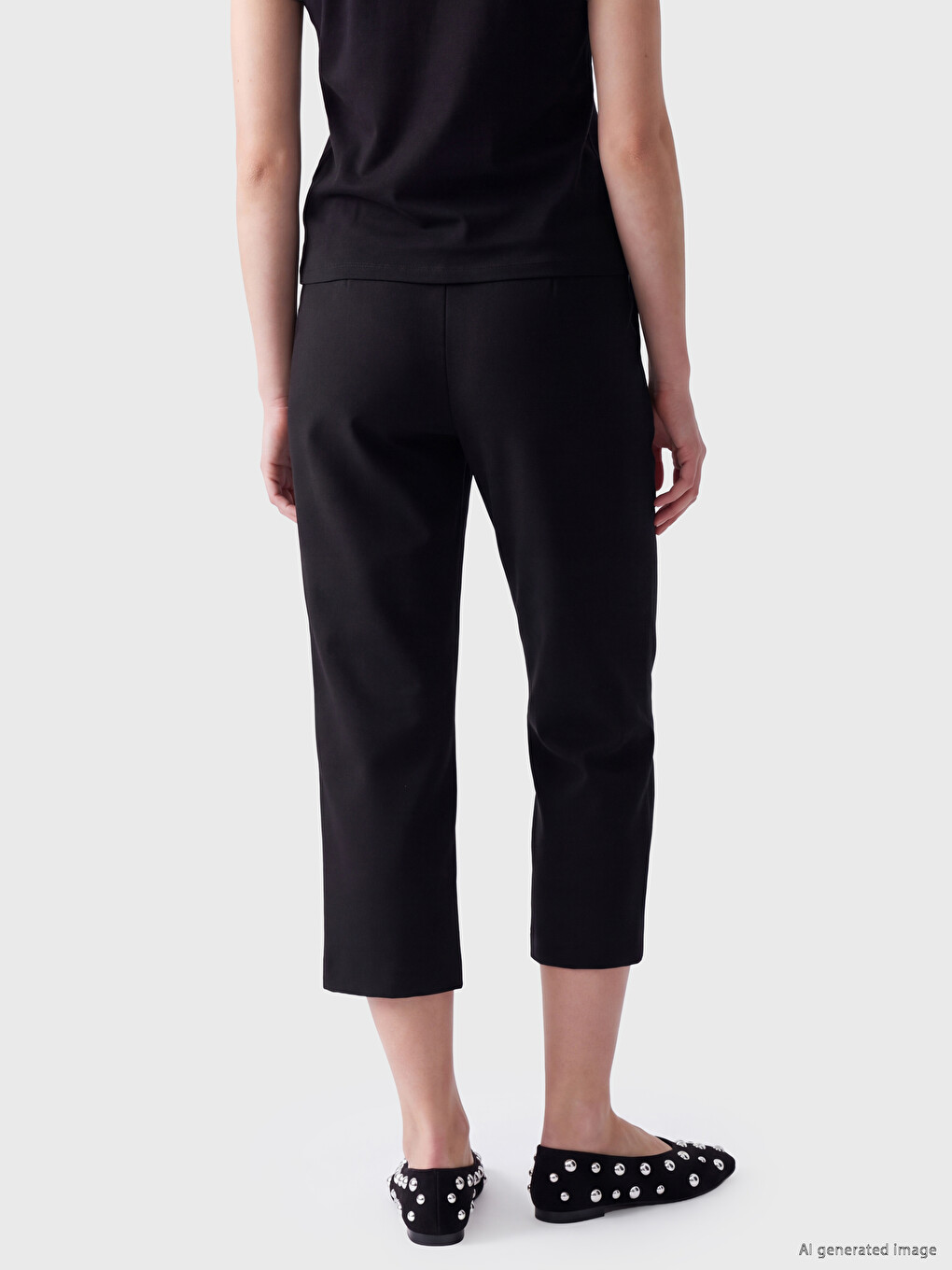 Waist Zippered Women's Trousers-4