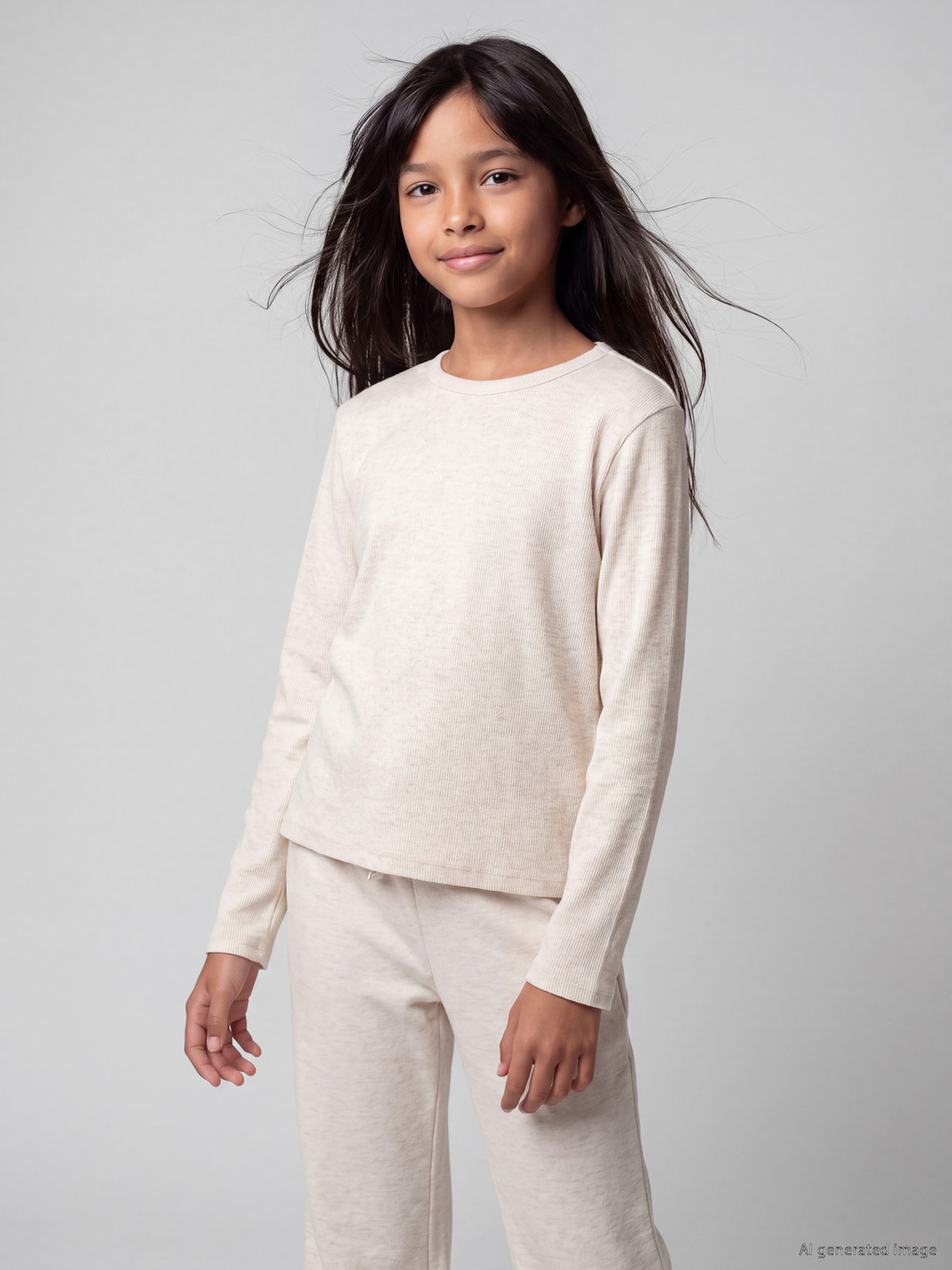 Crew Neck Girls' T-shirt 2 Pack-3